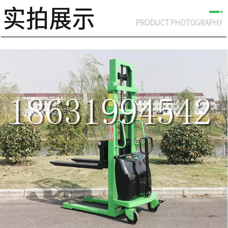 临沂市电动叉车堆高车液压铲车电瓶1吨2吨站驾步行式小型全自动叉车